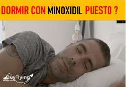 ¿Me puedo dormir con el minoxidil puesto?