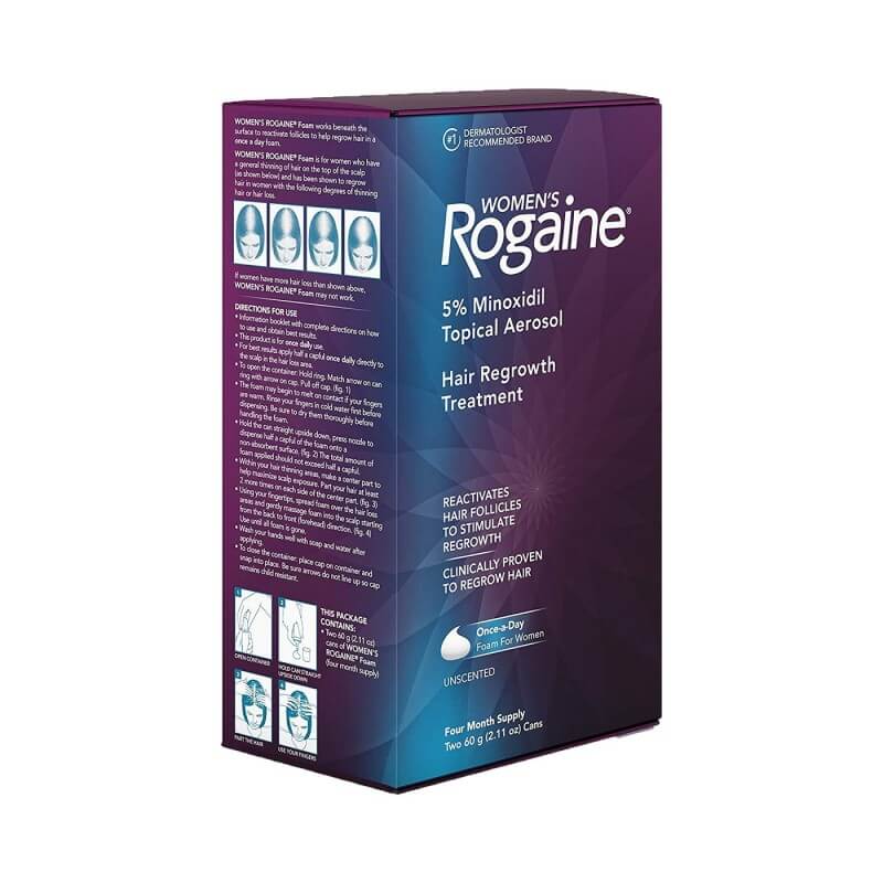 Minoxidil Rogaine Foam (espuma) para Mujer - 4 meses - $ 1450