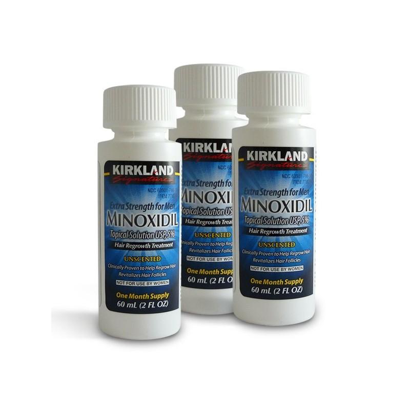 Minoxidil Kirkland 3 y 6 meses Liquido Tratamiento