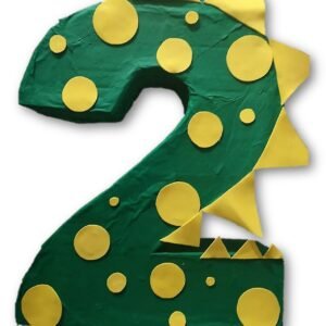 Piñata de dinosaurio Verde Num 2