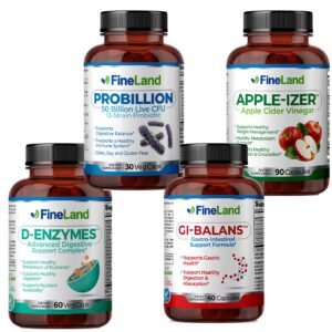Paquete Fineland Renal - Probillion + Apple Izer + Gi Balans + D-Enzymes