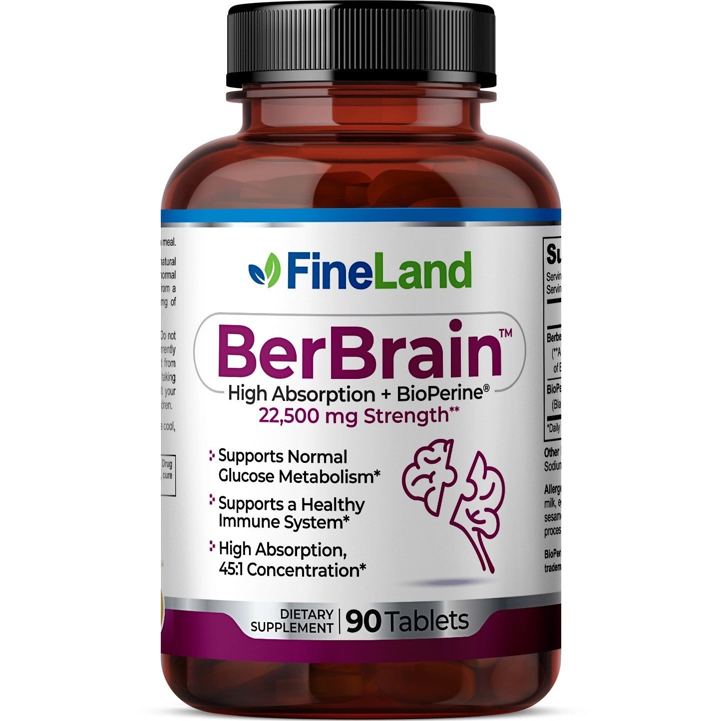 BerBrain - Alta Absorción - Fineland - 90 Tab