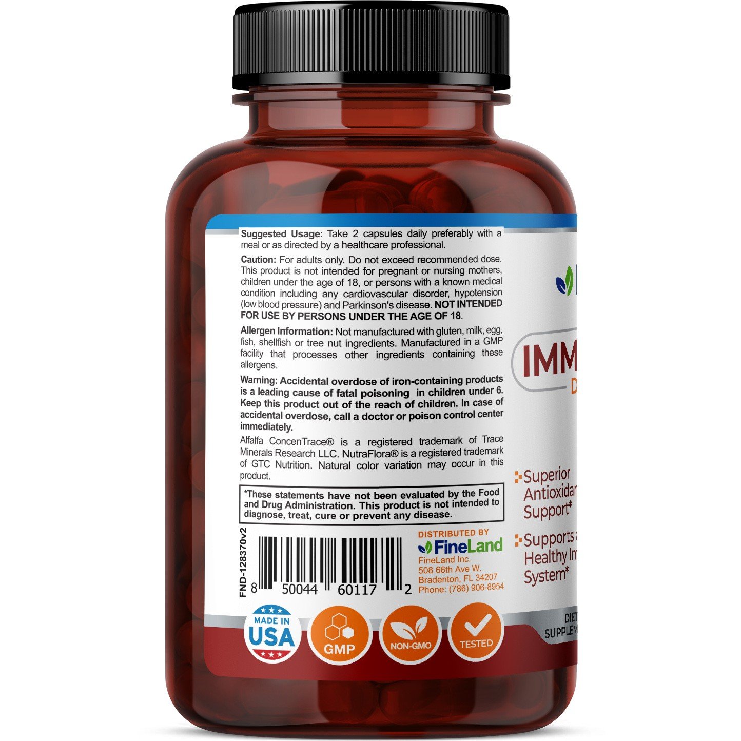 Imm-Defens - Fineland - sistema inmunológico - 60 cap Vegan - Image 4