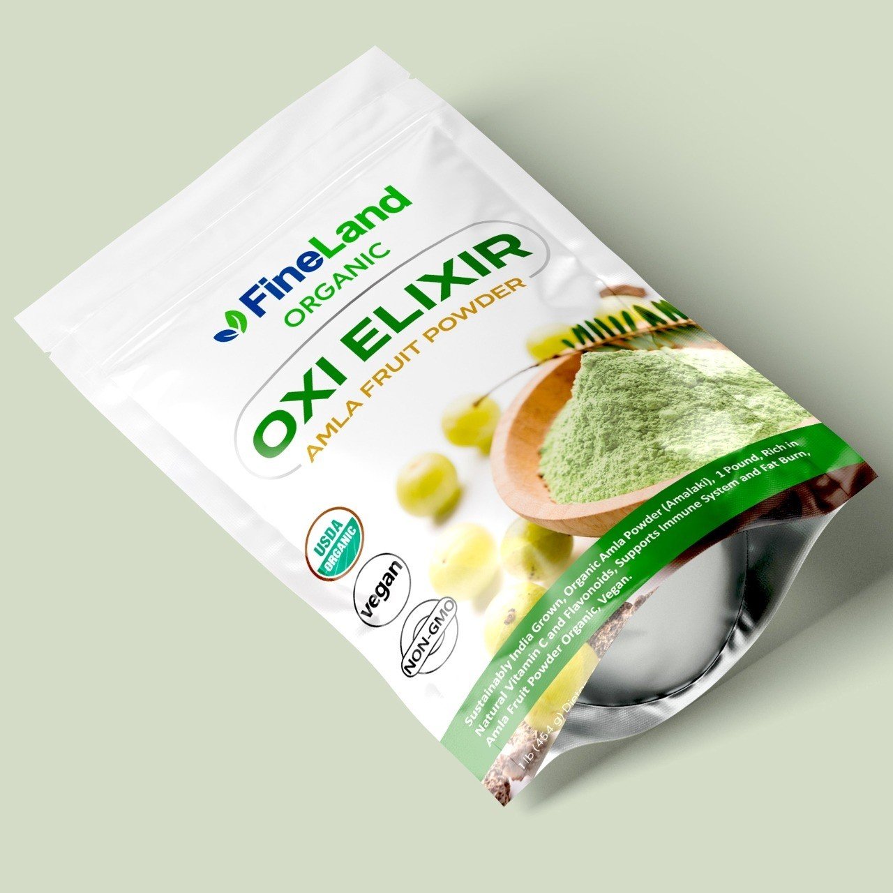 Oxi Elixir - Fineland - Fruta AMLA en Polvo 454 grs - Image 3