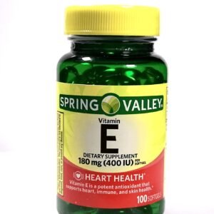 Vitamina E spring valley al mejor precio en mexico con 100 comprimidos 400 iu 180 mg