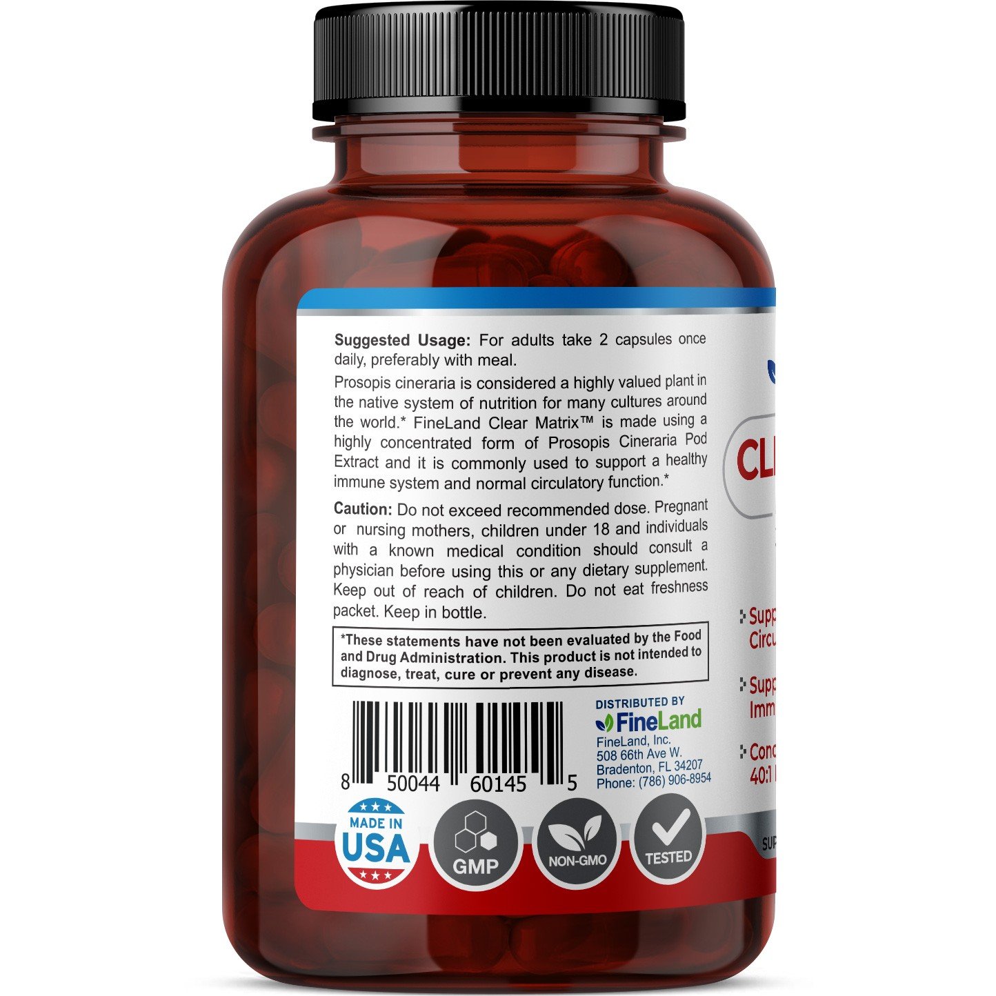 Clear Matrix - Fineland - 60 caps - Image 3