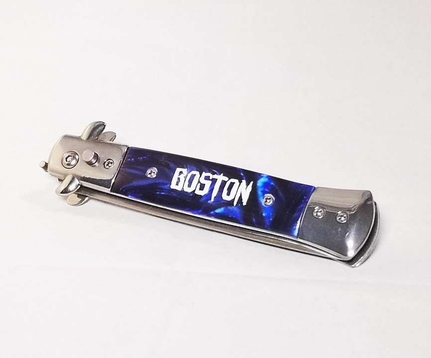 Peine tipo navaja plegable - Boston - Con seguro. Boston Greased - 3