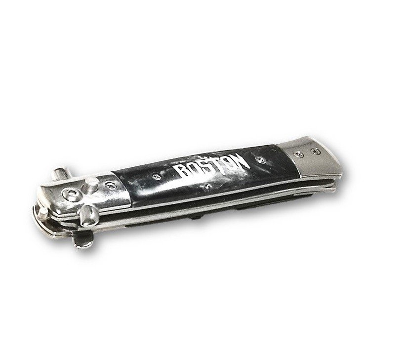 Peine tipo navaja plegable - Boston - Con seguro. Boston Greased - 11