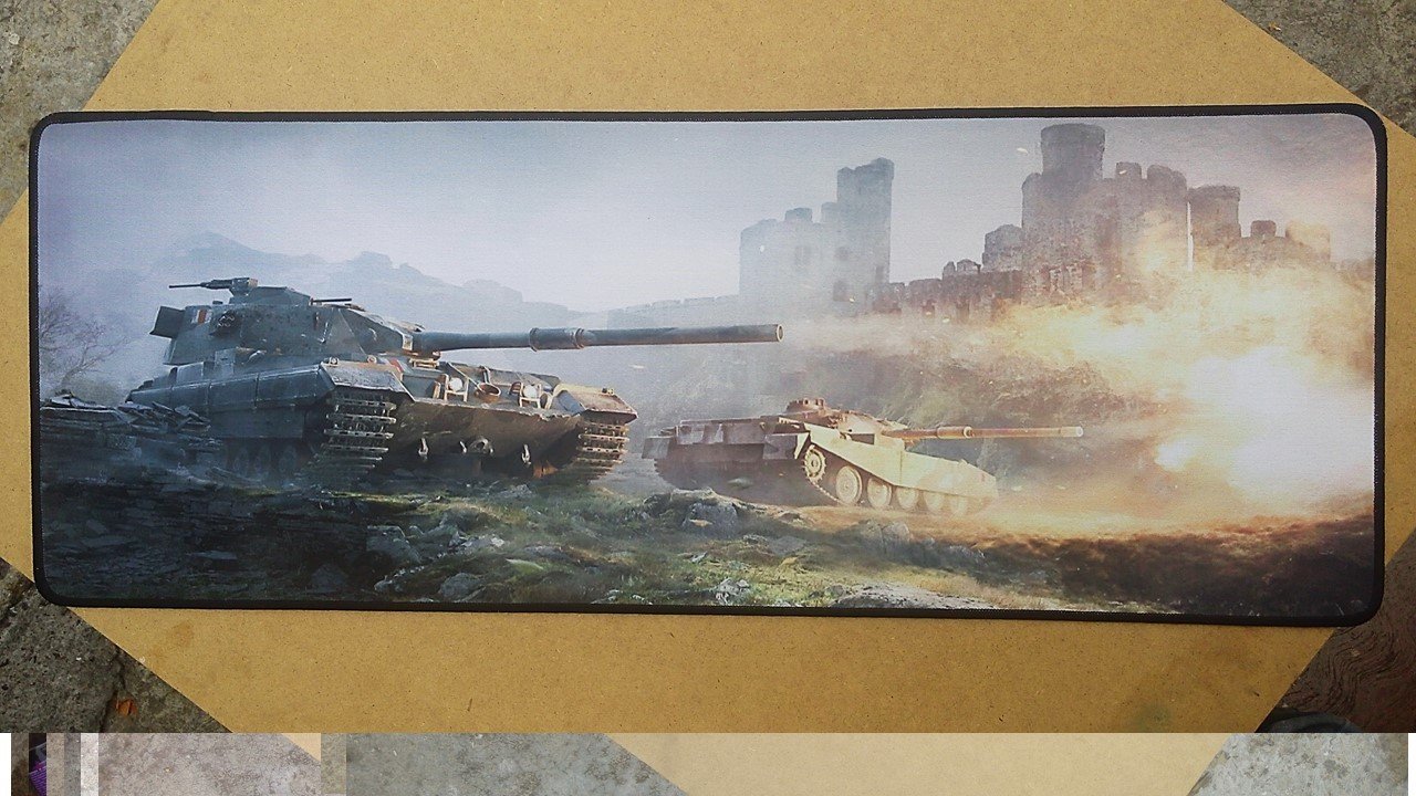 Tapete Gamer Mousepad - 80x30 cm - Tanques de guerra. Generico - 4