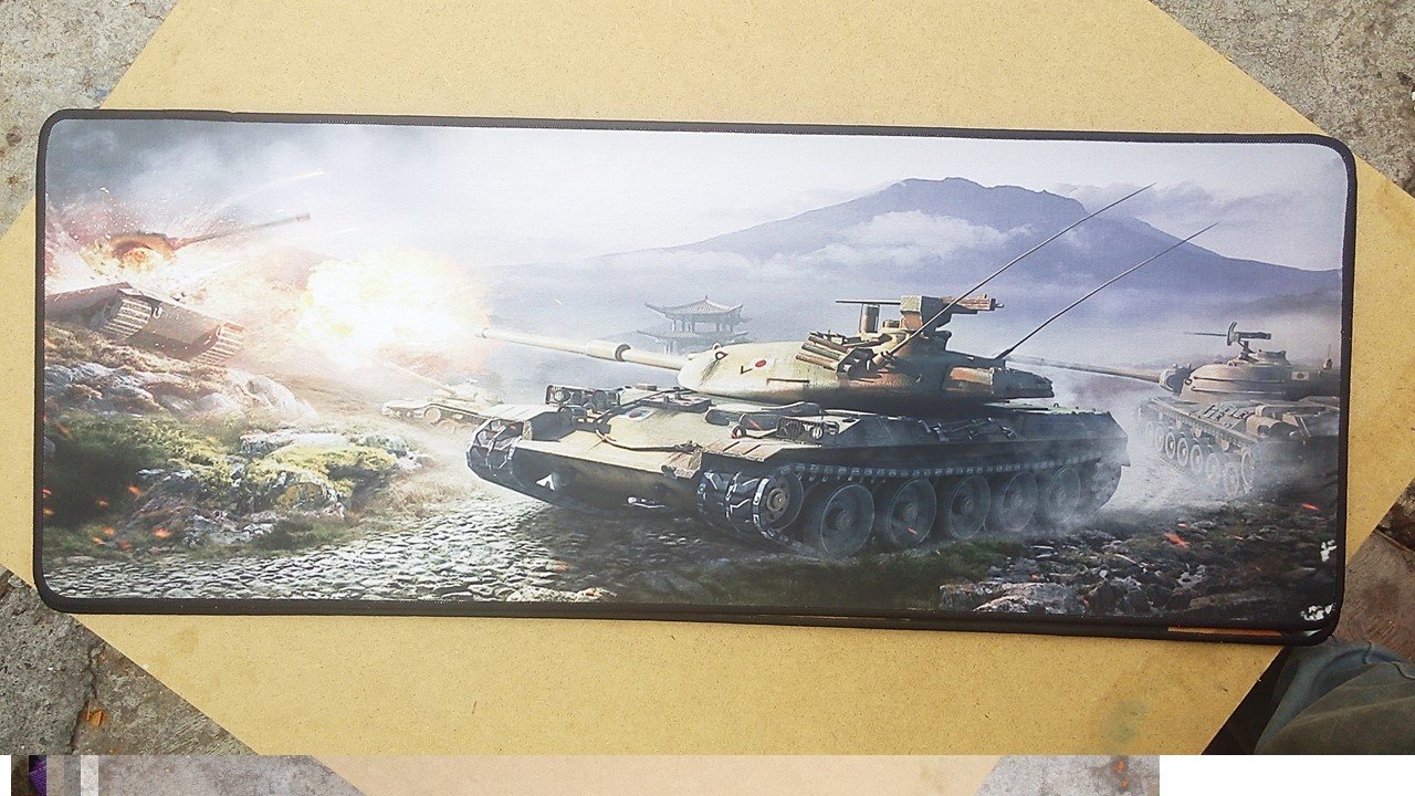 Tapete Gamer Mousepad - 80x30 cm - Tanques de guerra. Generico - 5