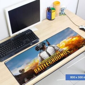 Tapete gamer de las medidas 80x30 cm  con el tema Playerunknown's, elaborado con tela ultra fina.
