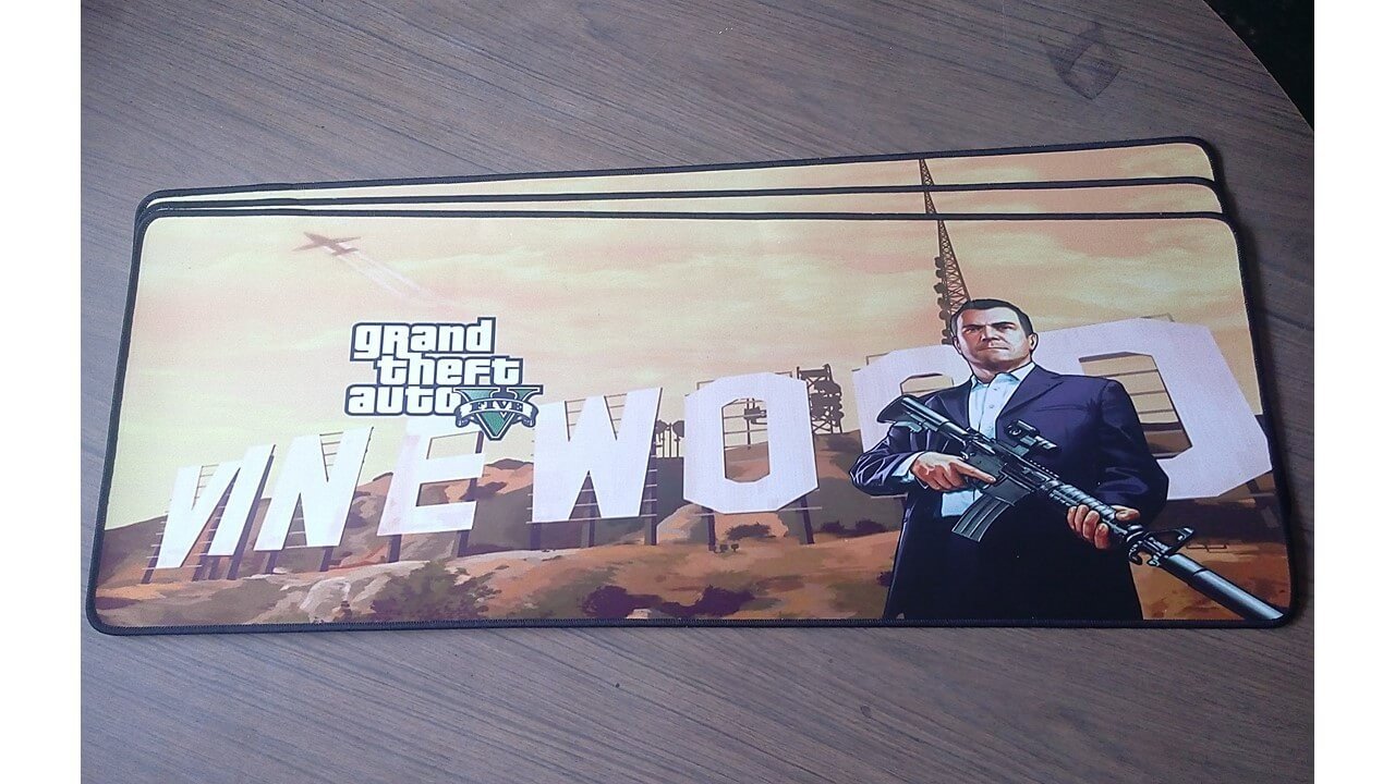 Tapete Gamer Mousepad - 80x30 cm - Grand Theft Auto V Generico - 4