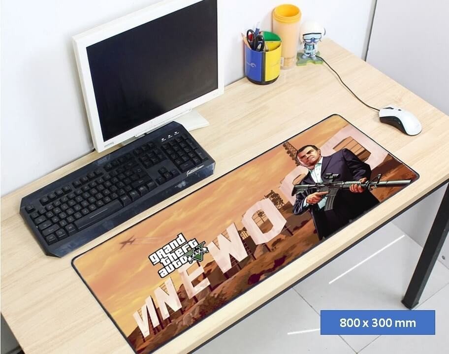 Tapete Gamer Mousepad - 80x30 cm - Grand Theft Auto V Generico - 3
