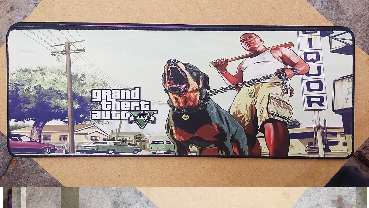 Tapete Gamer Mousepad - 80x30 cm - Grand Theft Auto V Generico - 6