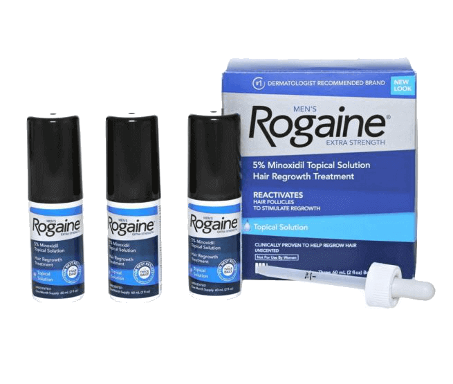 Minoxidil Rogaine en liquido - 3 meses de uso. Rogaine - 2