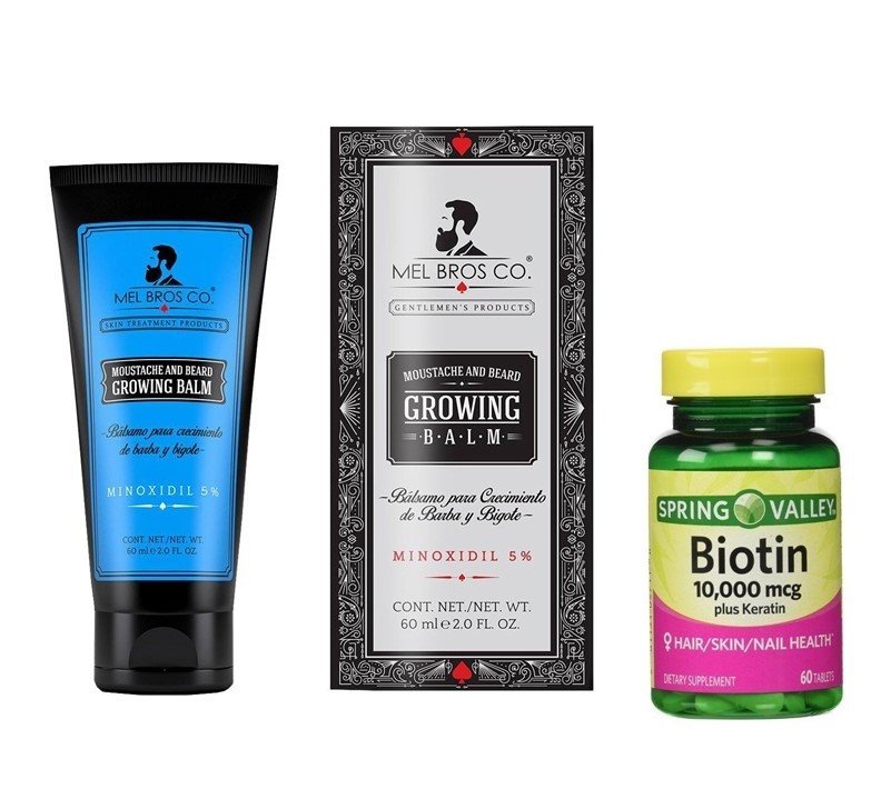 Balsamo Mel Bros para barba y Biotin Mel Bros - 1