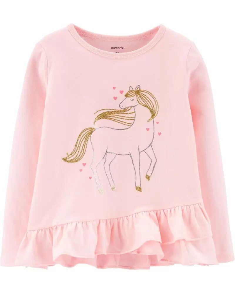 Vestido de unicornio de color de rosa. Talla de 12 meses, de la marca Carter´s. Envios a todo Mexico.