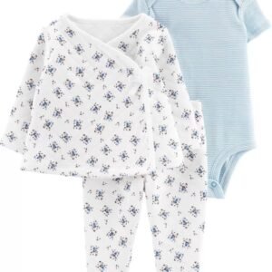 Conjunto de Chaqueta acolchada, pantalon, pañalera - 12 M