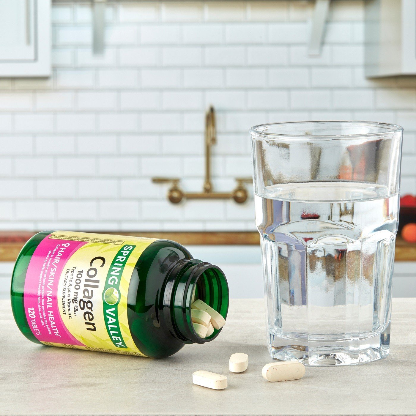 Colageno con vitamina C - 1000 mg - Spring Valley - 120 tab. - Image 4