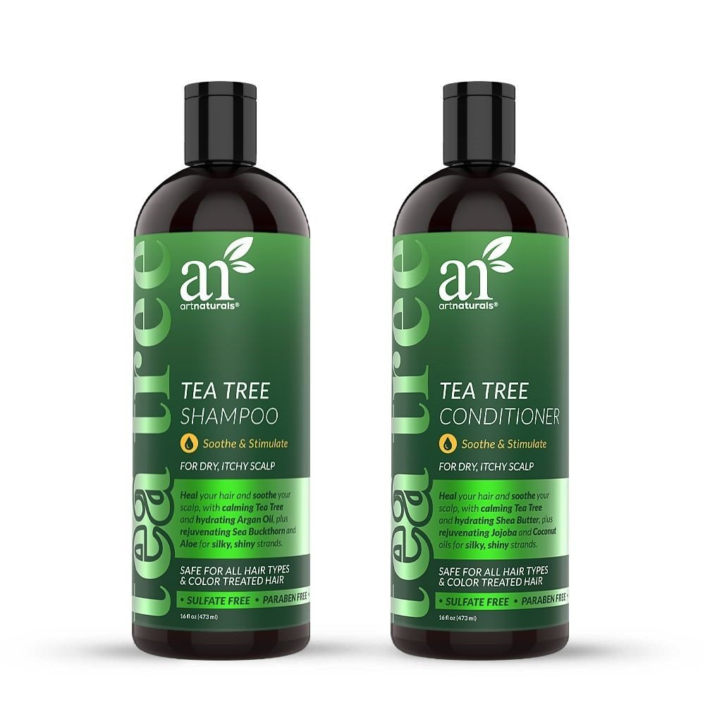 shampoo y acondicionador de  hojas de te (tea tree) de la marca artnaturals, duo precio 990 envios a todo mexico